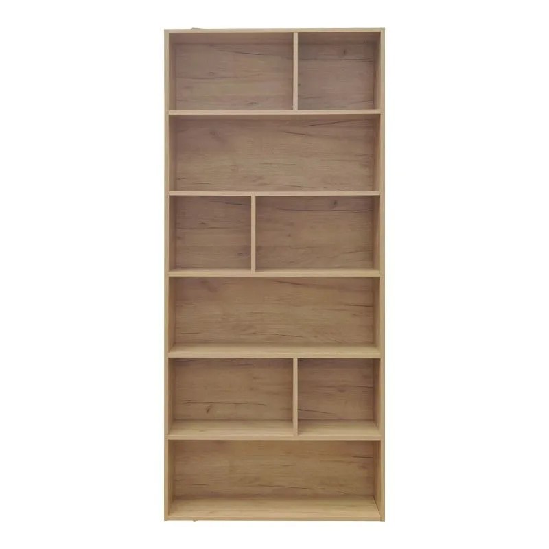 Βιβλιοθήκη Evergin σε απόχρωση oak