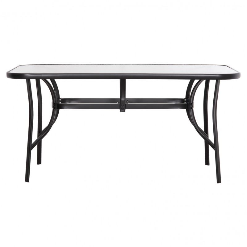Ορθογώνιο Τραπέζι Bruno 150x90 Μαύρο